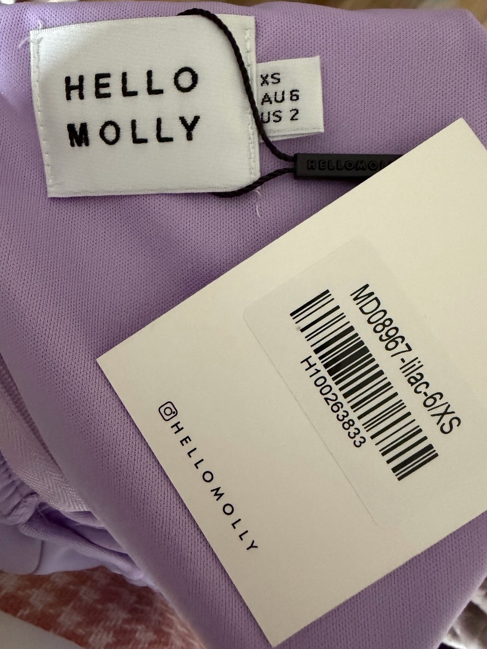 Hello Molly new with tags “fashion feature” mini dress in lilac purple. Size xs - Picture 2 of 8